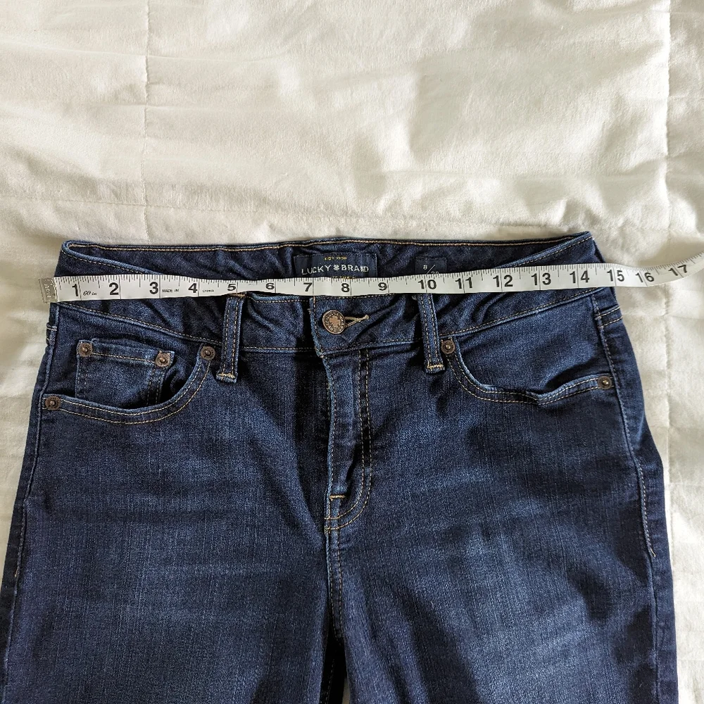 Lucky Brand Lolita Skinny Stretch Jegging 8 / 29 Faded Wash Blue Jean Mid Rise - Picture 6 of 8